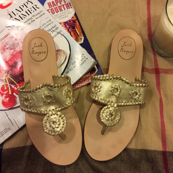 Jack Rogers Gold Capri Sandal - Picture 4 of 8